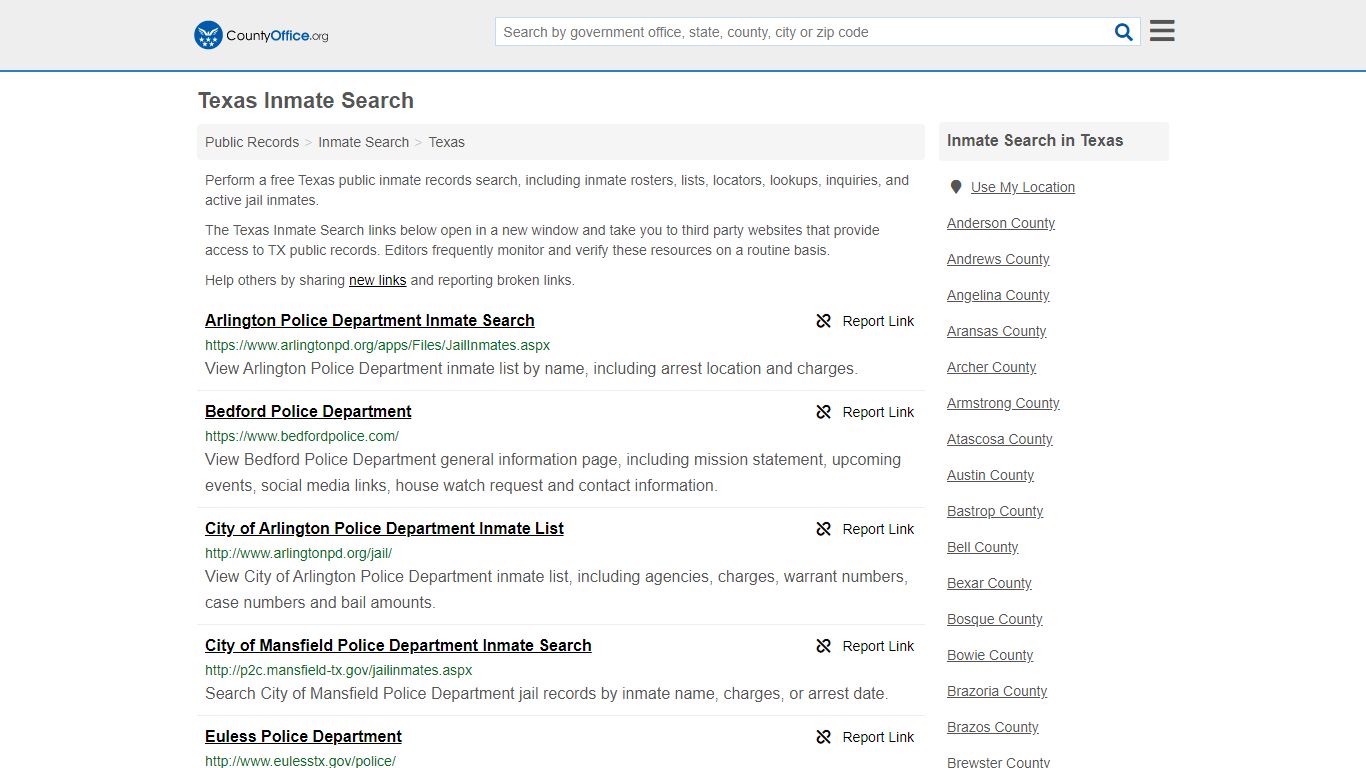 Inmate Search - Texas (Inmate Rosters & Locators)